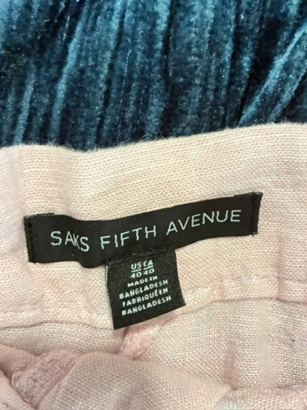 Saks Fifth Avenue Men's Linen Pants Size 40